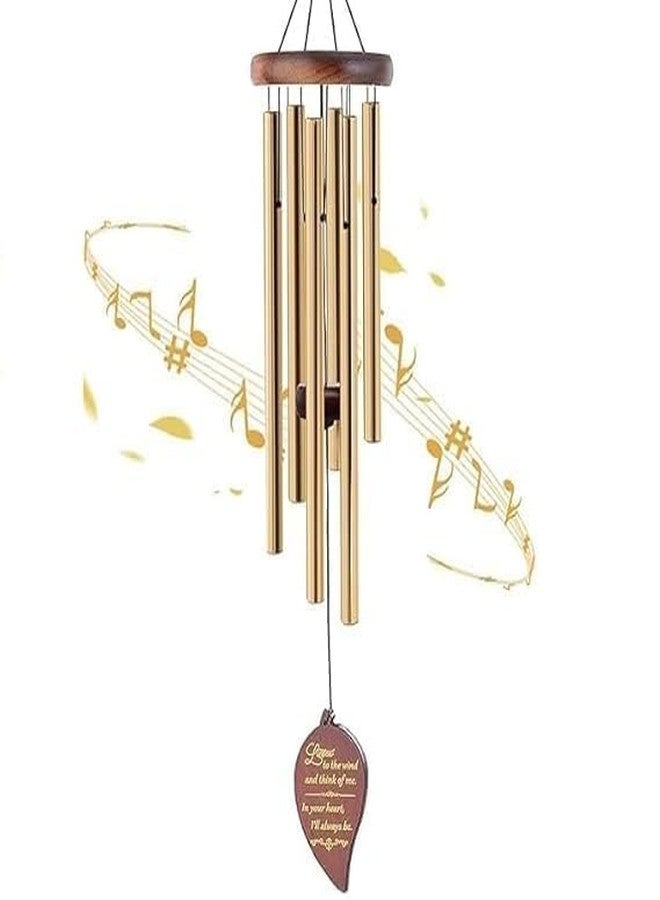 MMTS World MMTSWorld Wind Chimes for Balcony Home Decor - 6 Rod Metal Pipes with Wooden Top - Melodious Sound, Positive Energy, Vastu Gift for Garden, Patio, Meditation & Pooja Room (Multicolor) - Image 1
