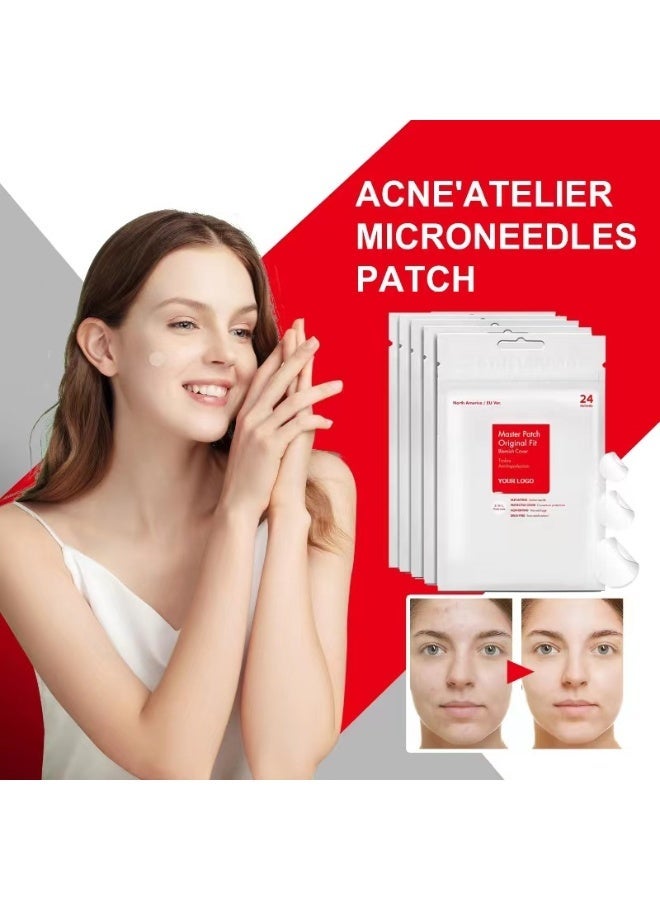 Acne Pimple Patch (24)  Hydrocolloid Acne Absorbing Invisible Zits Spot Patches For Skin Care, Spot Stickers for Face and Body - Image 1