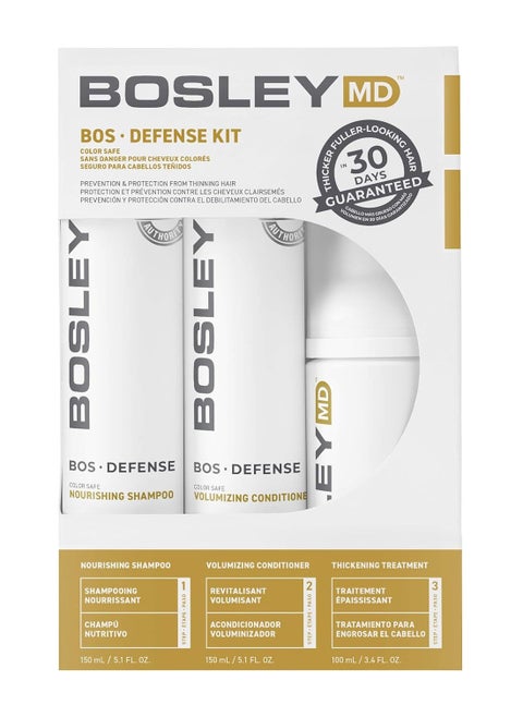 BosDefense Nourishing Shampoo, Conditioner, and Kit for Light Thinning Hair, Hair Thickening Formula, Color Safe, Starter Set and Multiple Sizes