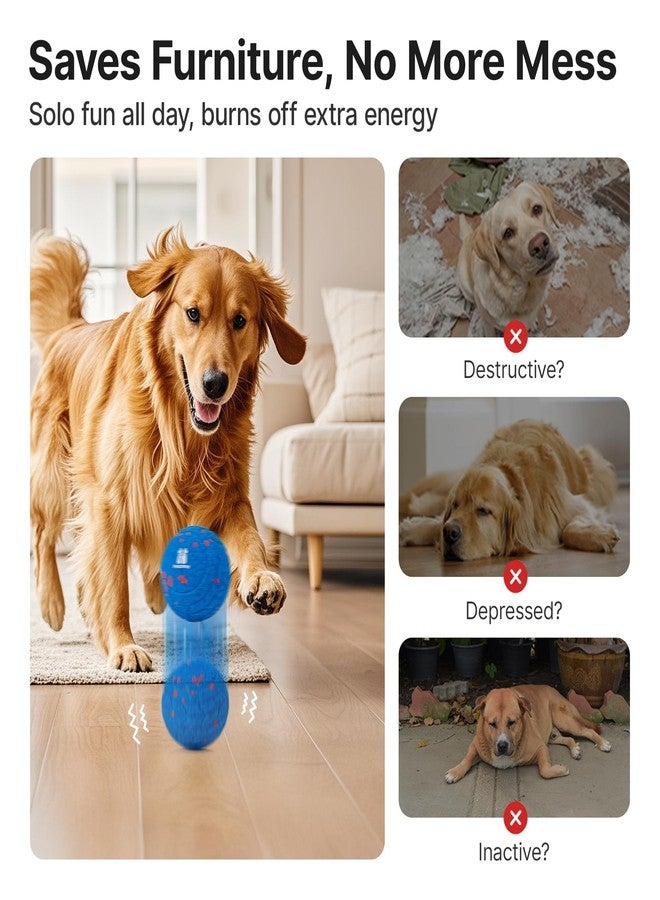 Potaroma Dog Ball Toys, Interactive Motion Activated 3 Mode Automatic Bouncing Ball Toys Durable E-TPU Material for Medium/Large Dogs, USB Rechargeable 3.2 Inches - Image 3