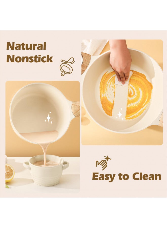 SENSARTE Ceramic Cookware Sets, Pots and Pans Set Nonstick, 20-Piece Induction Cookware, Non-toxic Healthy Non Stick Kitchen Cooking Set with Stay-Cool Handles, PFAS PTFE PFOA PFOS Free - Image 4