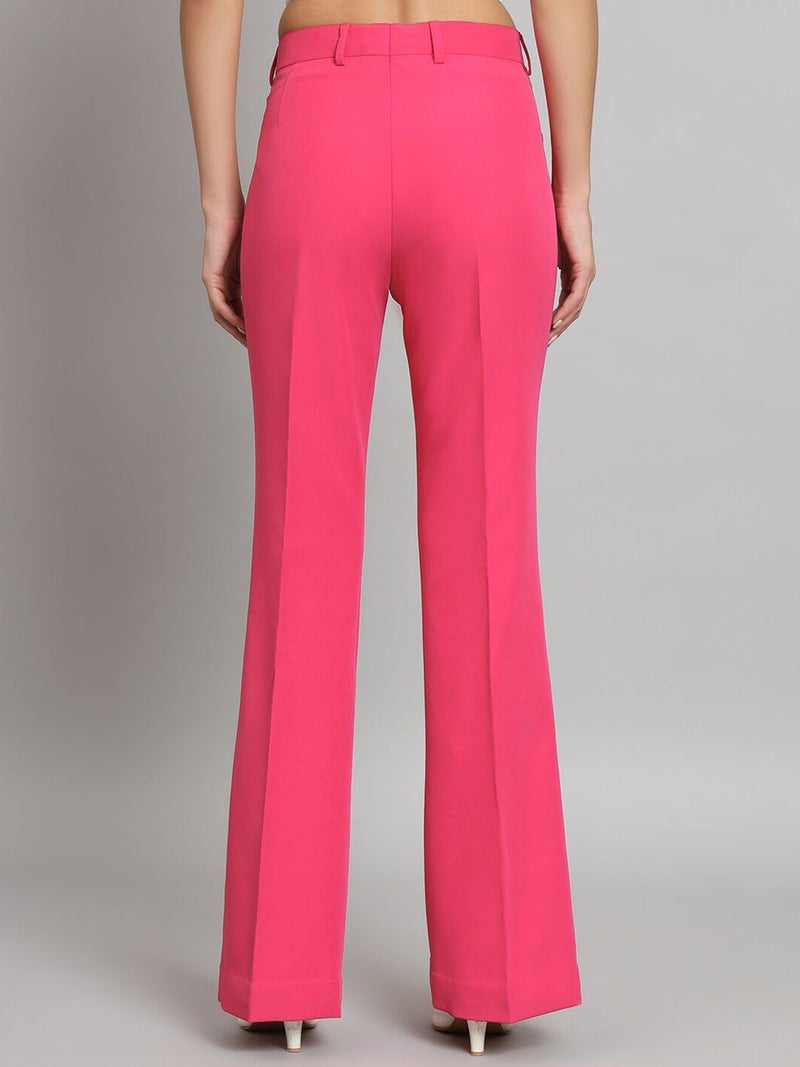 Powersutra Bell Bottom Stretch Trouser - Hot Pink for Women - Image 5
