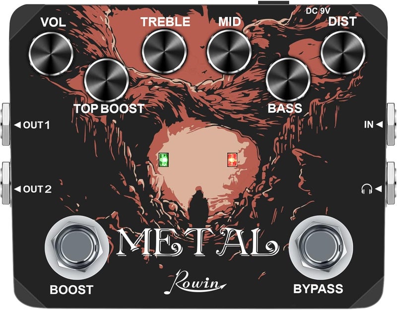 Rowin LTL-03 Metal Guitar Effect Pedal Full Metal Case True Bypass - Image 1