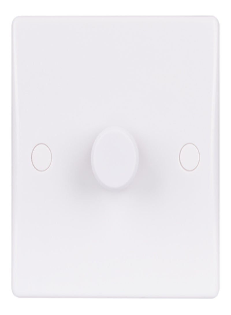 Schneider Electric Ultimate Slimline dimmer switch 400W/VA, 1gang, 2way, main & LV, white 