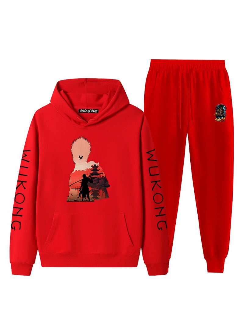 MQD Black Myth Wukong Hooded Sweatshirt Sports Suit