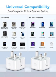 POWER LIFE 20W Fast Charger  for iPhone , Foldable iPhone Charger Type C Plug with 1.5M USB C Cable iPhone for 16/16 Pro/16Pro Max/15/15 Pro/15 Pro Max/iPad/iPad Pro/AirPods  - Image 5