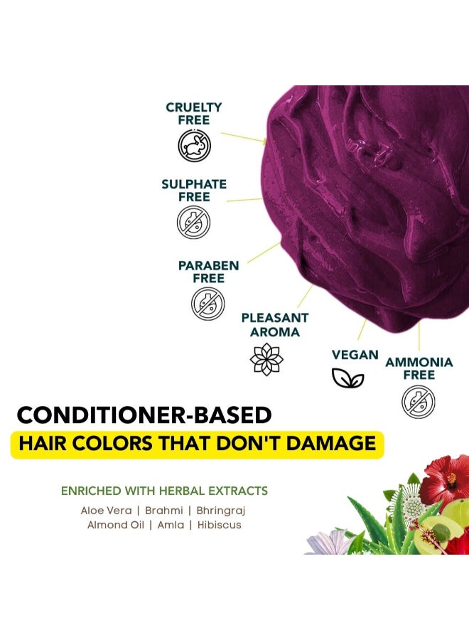 Paradyes Top-up Semi-permanent Bekaraar Burgundy DIY Conditioner Based Hair Colour, 120 gm - Image 5