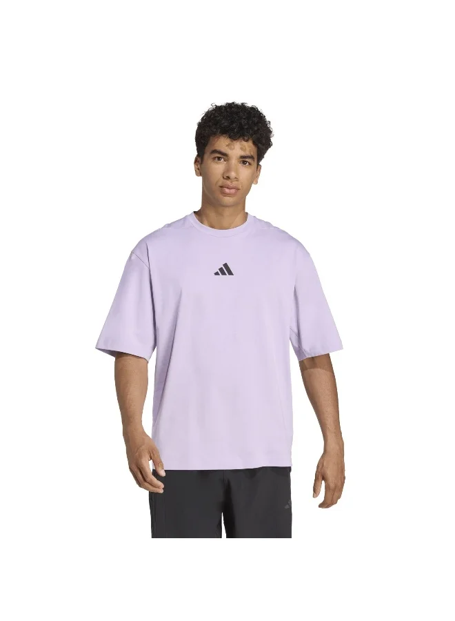 adidas Oversize Tee Purple Training T-Shirts For Men XS