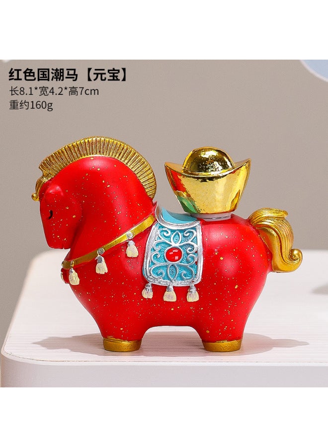 Creative Chinese-style Horse Office Decorations, Desktop Gifts, Zodiac Ornaments, New Year Gifts For The Year Of The Horse, New Year Souvenirs