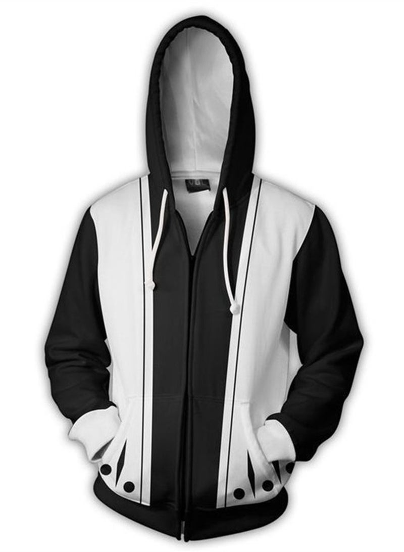 سويت شيرت بغطاء رأس غير رسمي مطبوع بتقنية ثلاثية الأبعاد من سلسلة حرب الدم الألف عام من أنمي بليتش - Image 2