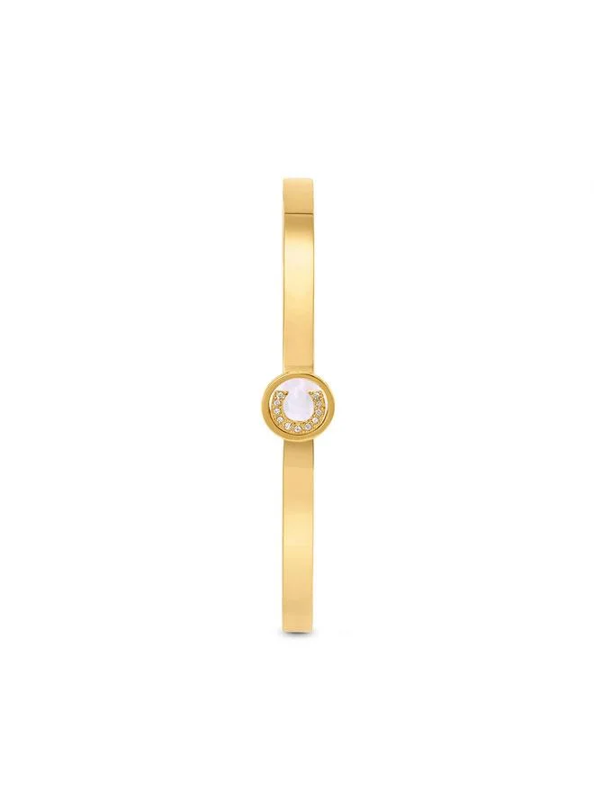 شيروتي 1881 Flavia Gold Plated Stainless Steel Bangle for Women 57mm