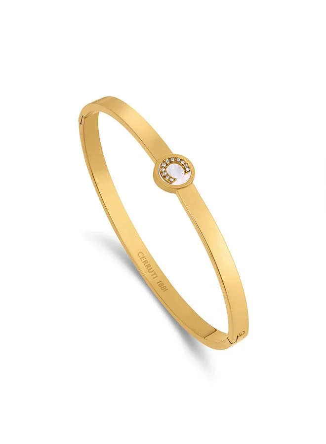 شيروتي 1881 Flavia Gold Plated Stainless Steel Bangle for Women 57mm
