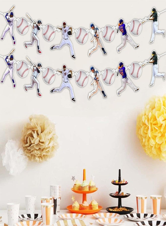 Seyal Baseball Garland Decoration - Sports Theme Birthday Party Supplies for Boys and Adults - Hanging Banner Garland for Baseball Fans - Durable Party Decoration for Birthday and Team Celebrations - Image 5