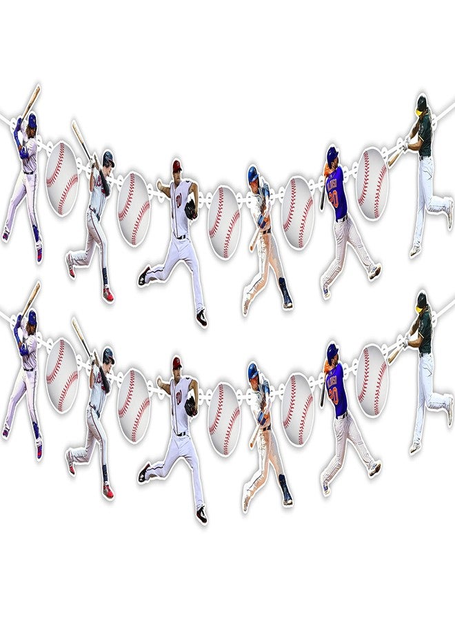 Seyal Baseball Garland Decoration - Sports Theme Birthday Party Supplies for Boys and Adults - Hanging Banner Garland for Baseball Fans - Durable Party Decoration for Birthday and Team Celebrations - Image 1