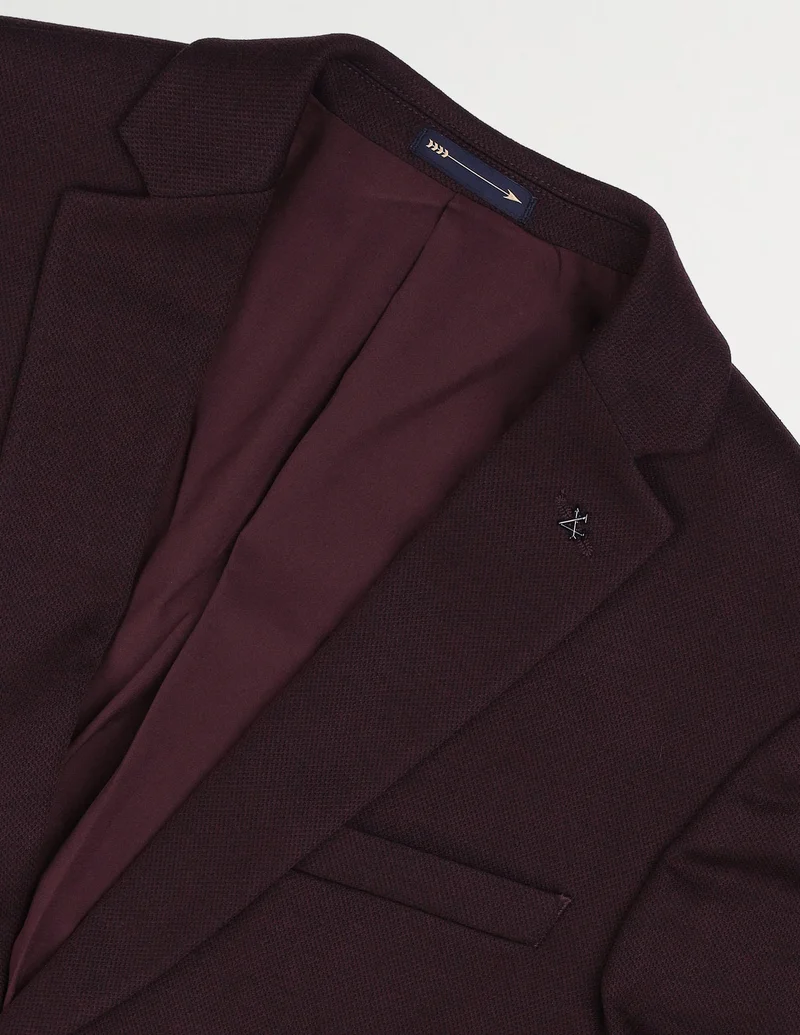Arrow Textured Zero Calorie Slim Fit Blazer