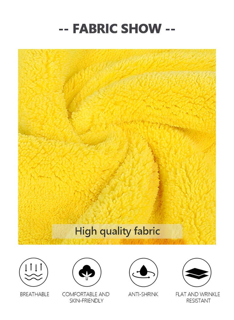GROIC 5 قطع من مناشف تجفيف السيارات المصنوعة من الألياف الدقيقة، مناشف تنظيف متعددة الأغراض من الألياف الدقيقة، مناشف تجفيف السيارات، أدوات تنظيف السيارات - Image 5
