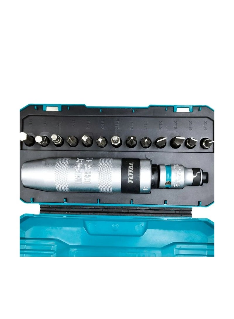 TOTAL T0TAL THIDS1301 13Pcs Premium Quality Impact Driver Set CrV Steel Screwdriver Set - Image 2