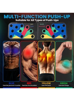 Lukadah Push Up Board for Men & Women, Multi-Function Foldable Press Board, Muscle max Push Up Handles, Fitness Strength & Exercise Training Equipment for Home Workout | Portable Gym For Chest, Abdominal  - Image 2