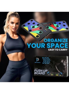 Lukadah Push Up Board for Men & Women, Multi-Function Foldable Press Board, Muscle max Push Up Handles, Fitness Strength & Exercise Training Equipment for Home Workout | Portable Gym For Chest, Abdominal  - Image 3