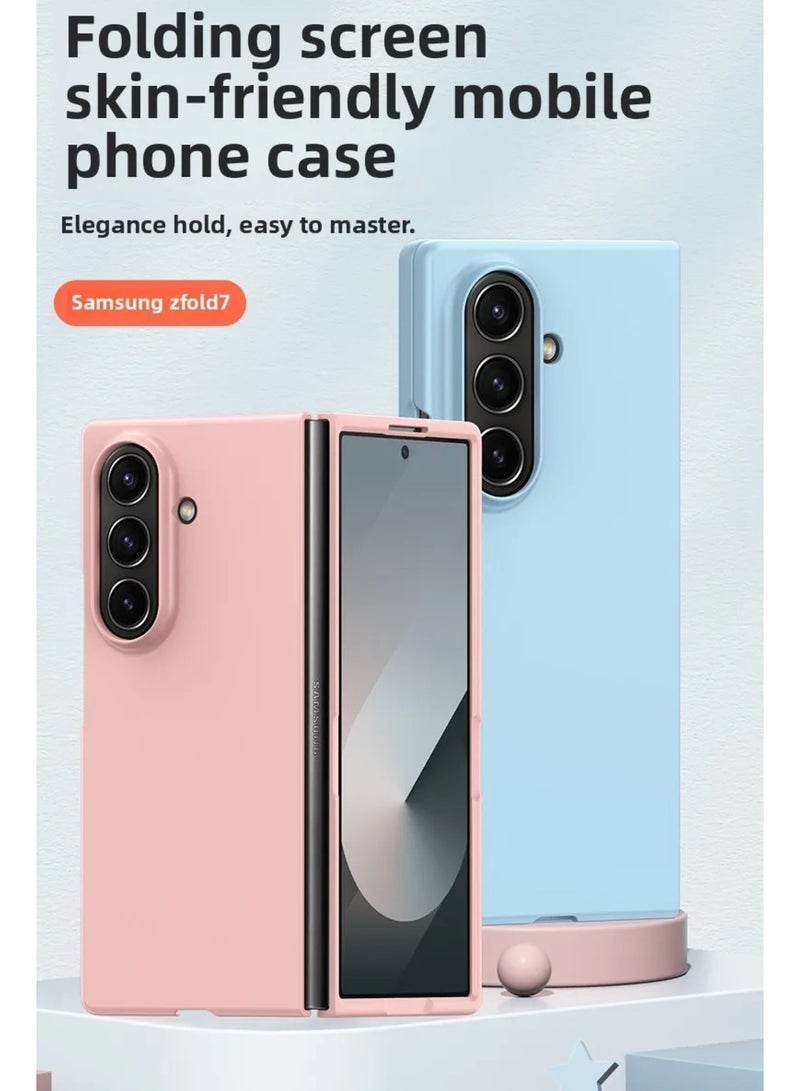 Slim Case Compatible with Samsung Galaxy Z Fold 7 , Skin Feel Matte Back Cover Hard PC Shockproof Cover for Men & Women  - Image 2