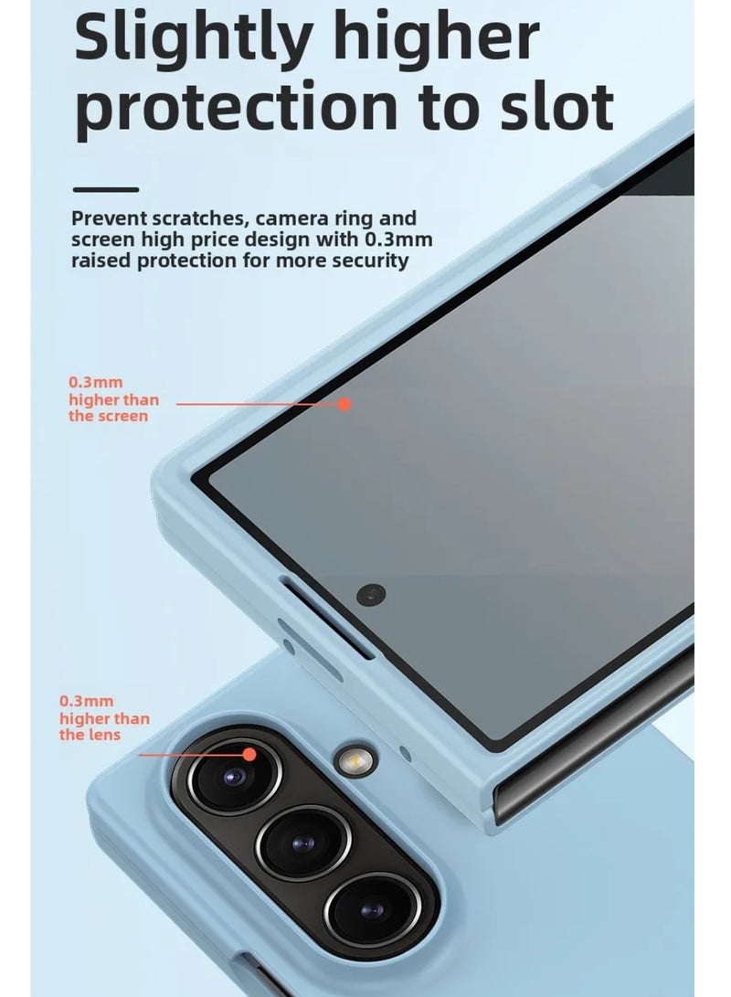 Slim Case Compatible with Samsung Galaxy Z Fold 7 , Skin Feel Matte Back Cover Hard PC Shockproof Cover for Men & Women  - Image 4
