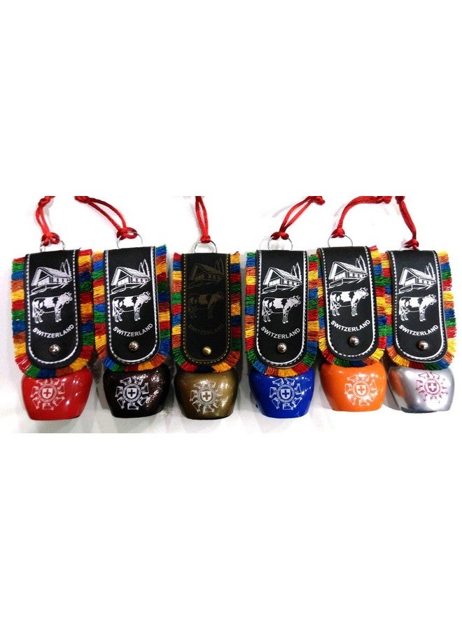 Prisma Collections Large Size Swiss Cow Bell Door Hanging Metal Bell for Home Decor Positive Energy DDLJ Bell (38x11x15cm) (Random Colour) - Image 2