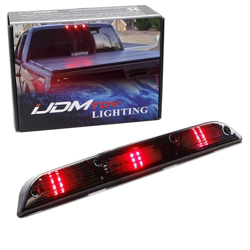 iJDMTOY Smoked Lens Raptor_Style 3Dot LED High Mount Third Brake Light Kit Compatible With Ford 20152020 F150 2017up F250 F350 2019up Ranger 2022up Maverick Excluding Raptor