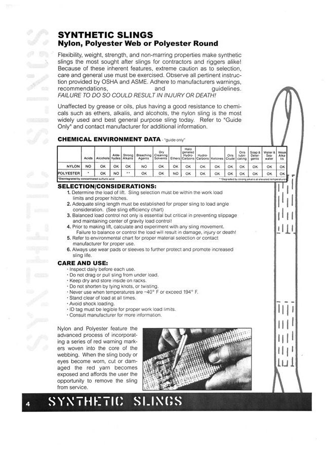 Chenango Supply DD Sling 1 Inch x 3 Foot Polyester Lifting Sling – USA Made, 3,200 lb Vertical, 2,600 lb Choker, 6,400 lb Basket – 2-Ply Heavy Duty 900 Webbing, Flo-Guard Eye & Eye Rigging Sling - Image 4