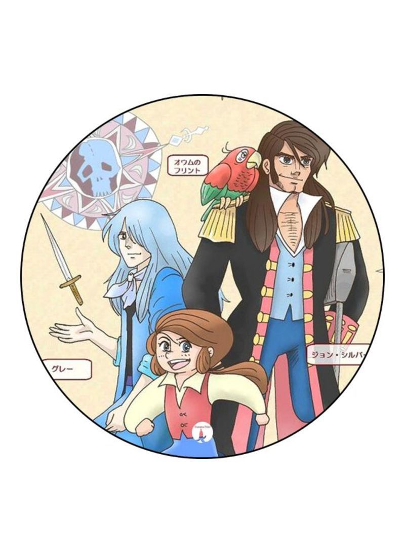 RKN Anime Jazeerat Al Kanz Theme Printed Mouse Pad  k/Blue/Black