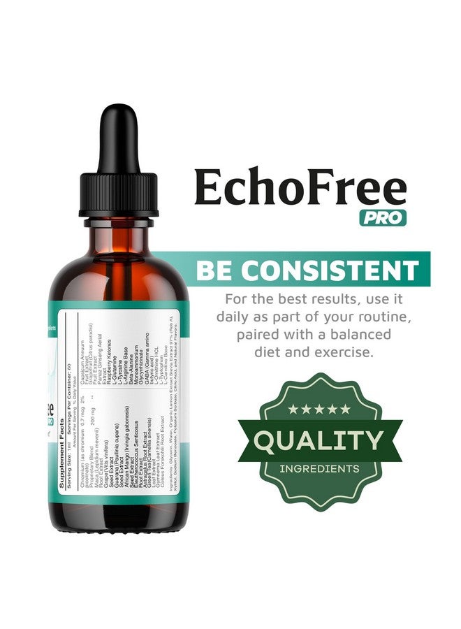 LIVORKA (2 Pack) Echo Free Drops - Natural Support, EchoFree Pro Ear Health Support Supplement Liquid Drops, Echofree Pro Healthy Ear Vitamin Premium, EchoFree Advanced Formula Reviews, 2 Bottles for 2 Months - Image 4