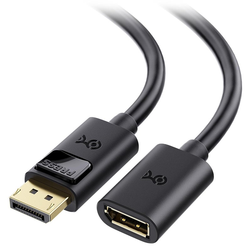 CableMatters كابل تمديد DisplayPort إلى DisplayPort - 6 أقدام، يدعم 8K 60Hz، 4K 240Hz كابل تمديد DP 1.4، DP ذكر إلى أنثى - Image 1