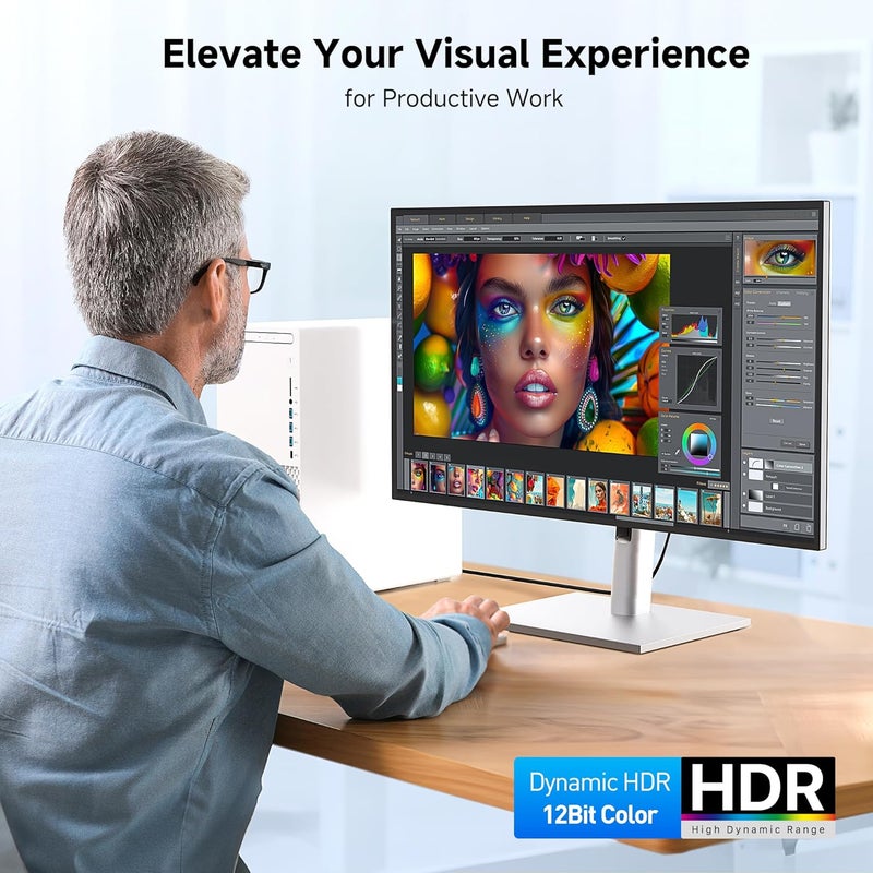 CableMatters كابل تمديد DisplayPort إلى DisplayPort - 6 أقدام، يدعم 8K 60Hz، 4K 240Hz كابل تمديد DP 1.4، DP ذكر إلى أنثى - Image 5