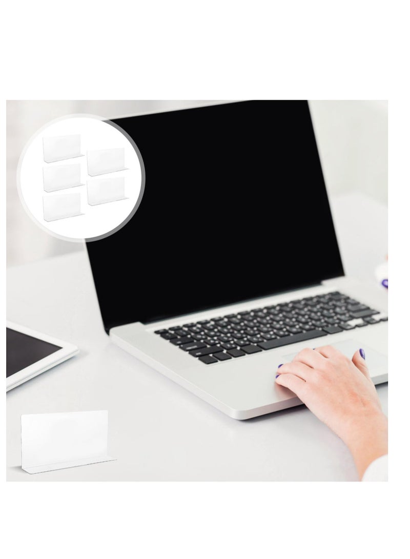 KASTWAVE 10 Pack Plastic Clear Shlef Dividers, Side L Shape Separator Thicken Clapboard, Suitable for Closets, Cabinets, Bedroom, Kitchen, Office - Image 2