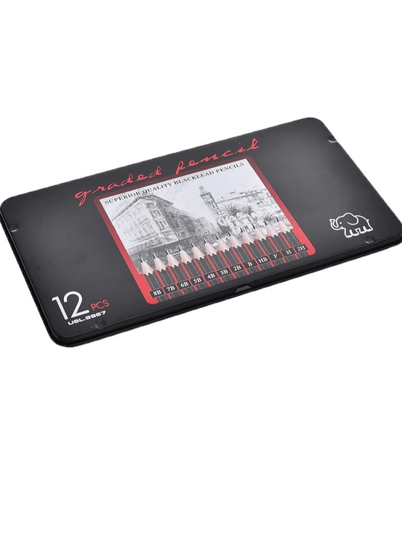 سوبيريور-علبة اقلام رصاص 12قلم - Image 1