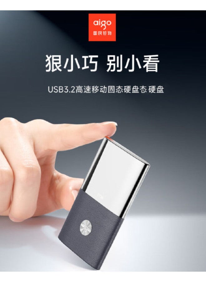 aigo قرص صلب محمول من نوع الحالة الصلبة Type-C USB3.2 اتصال مباشر بالهاتف ضروري للمكتب والدراسة - Image 1