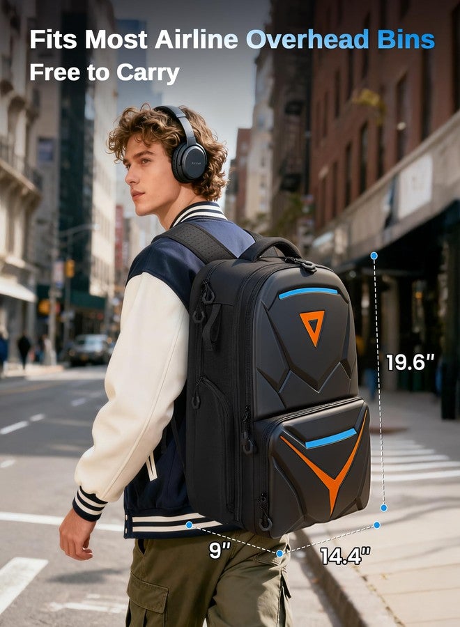 MATEIN Hard Shell Gaming Backpack for Men, Waterproof Extra Large Laptop Backpack with EVA Front Shield, 18 inch TSA Approved Gaming Laptop Bag with Controller Pockets & Cooling Pad Compartment - Image 5