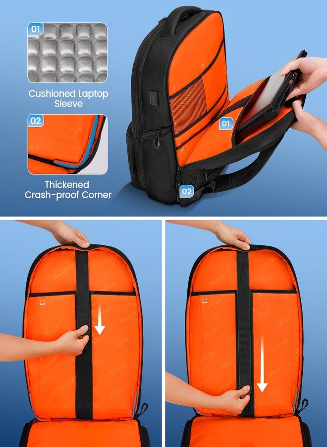 MATEIN Hard Shell Gaming Backpack for Men, Waterproof Extra Large Laptop Backpack with EVA Front Shield, 18 inch TSA Approved Gaming Laptop Bag with Controller Pockets & Cooling Pad Compartment - Image 4