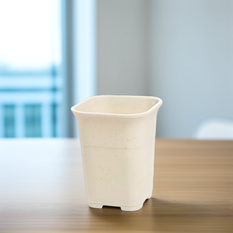 10pcs Thickened Flowerpots Mini Pot Without Plates For Cactus Bonsai Beige (Color Difference) - Image 4