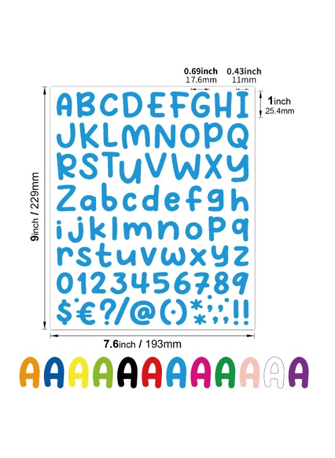 12-Color Set Alphabet Number Stickers, DIY Mug Birthday Party Name Label Decals - Image 2