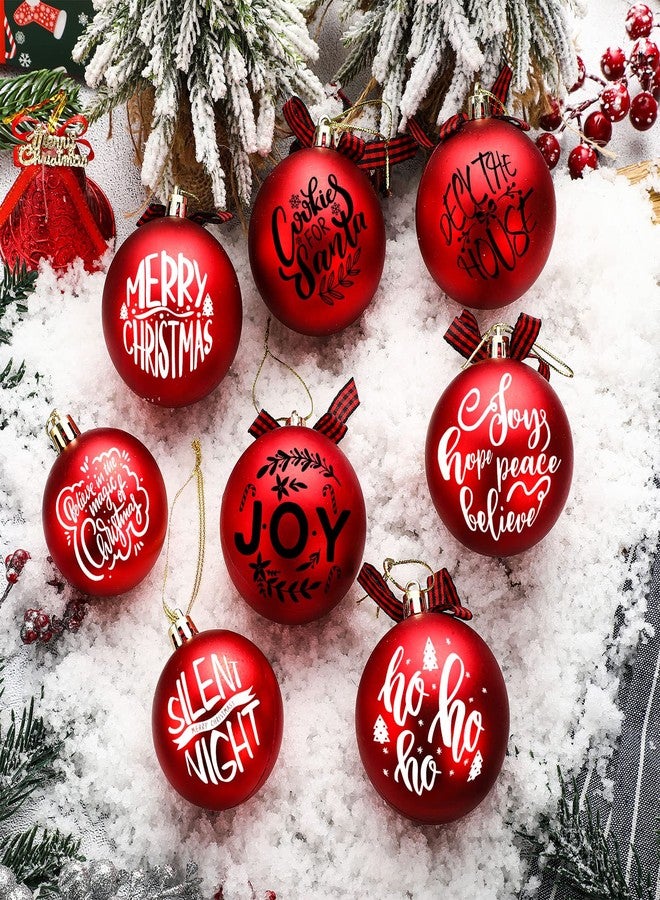 Woanger 45 Pcs Christmas Words UV Decals for Christmas Ball Decor Inspired Holiday Letter Greeting Sticker Waterproof Ornament Sticker for Crafts Xmas Ball Bottle Decal Xmas Decoration(Simple) - Image 2