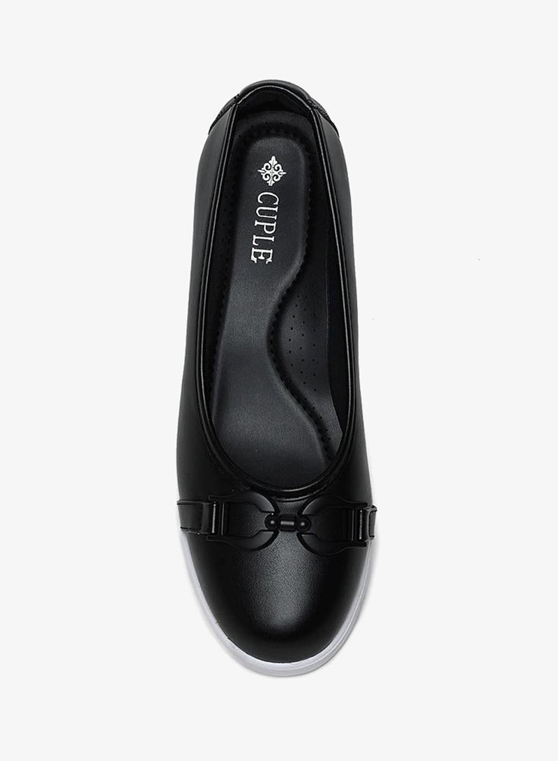 Cuple Comfort Ballerina with Bow Accent - Image 3