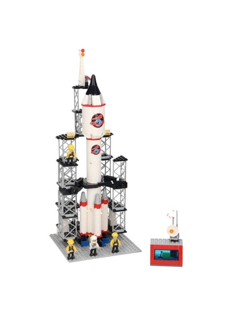 بريميم مجموعة مكعبات بناء إطلاق صاروخ فضائي من كوغو – قطع عالية الدقة، مكعبات تثبيت قوية، لعبة استكشاف فضاء إبداعية في مجالات العلوم والتقنية والهندسة والرياضيات مع مجسمات رواد فضاء - Image 3