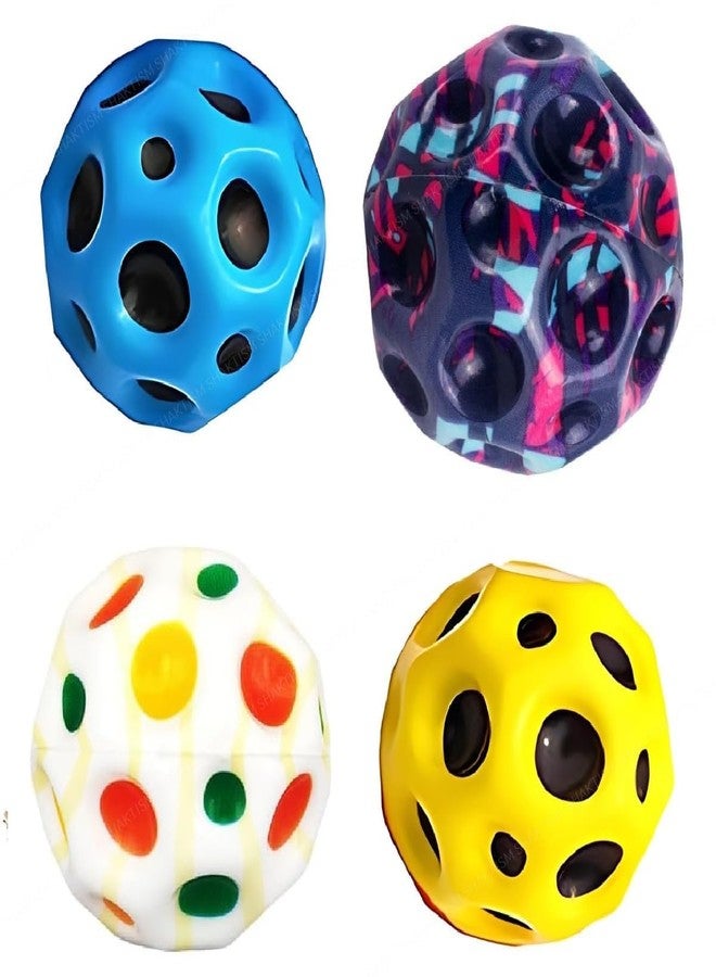 TATHYU Moon Ball High Bouncing Space Sports Training Ball, Children's Sensory Bouncer, Random Colour, Pack of 2 - Image 3