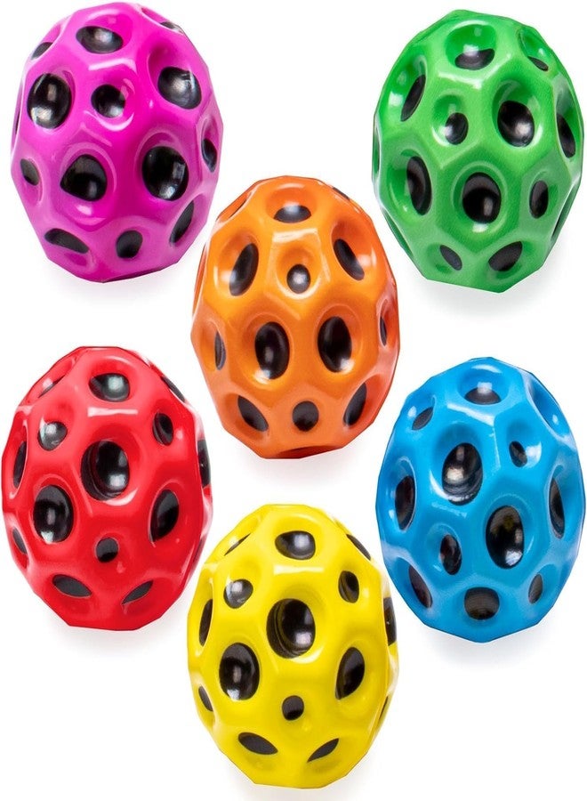 TATHYU Moon Ball High Bouncing Space Sports Training Ball, Children's Sensory Bouncer, Random Colour, Pack of 2 - Image 1