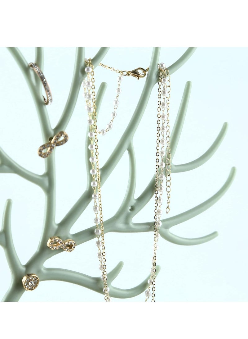 Loquat Antlers Jewelry Display Stand,Tree Tower Rack Hanging Organizer for Ring Earrings Necklace Bracelet - Image 5