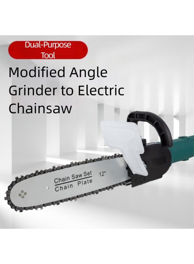 12-inch angle grinder chain saw attachment, chain saw conversion kit, chain saw stand set, chain for angle grinder, angle grinder can be converted into a chainsaw, woodworking power tools - Image 2