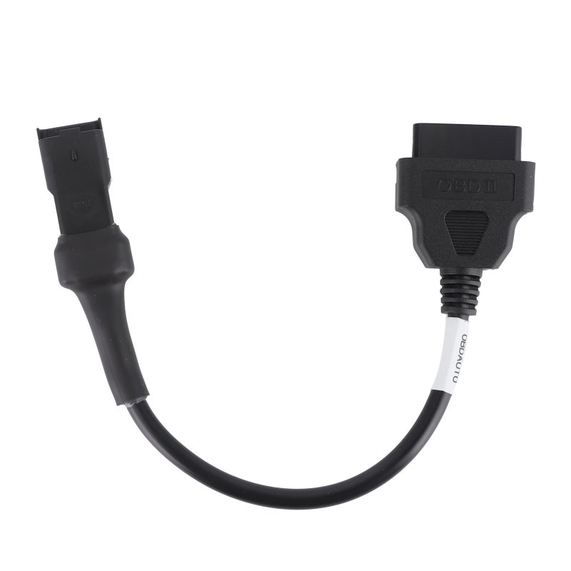 كابل محول تشخيصي من 4 دبابيس إلى OBD2 لقراءة بيانات المحرك الحية مثل السرعة وعدد الدورات في الدقيقة ودرجة الحرارة - مصمم خصيصًا لدراجة Multistrada 1200 موديل 2010-2014 - موصل تشخيصي مرن ومتين للسيارات خاص بحساس الأكسجين - Image 2