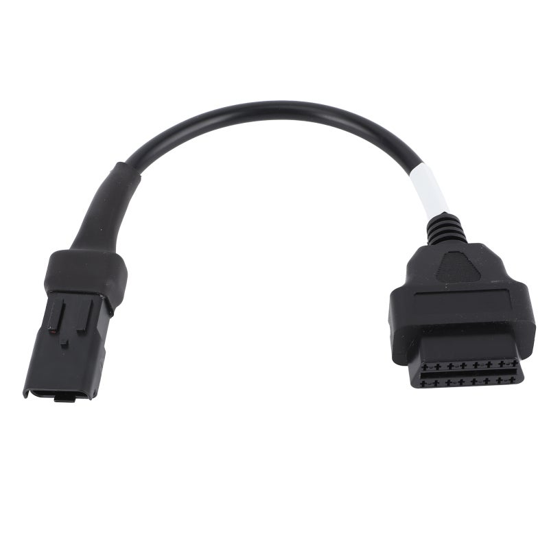 كابل محول تشخيصي من 4 دبابيس إلى OBD2 لقراءة بيانات المحرك الحية مثل السرعة وعدد الدورات في الدقيقة ودرجة الحرارة - مصمم خصيصًا لدراجة Multistrada 1200 موديل 2010-2014 - موصل تشخيصي مرن ومتين للسيارات خاص بحساس الأكسجين - Image 3