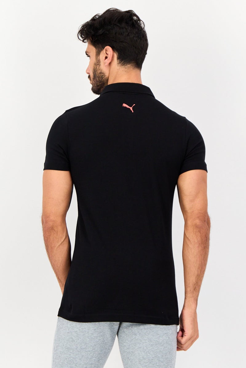 PUMA Men Slim Fit Short Sleeves Outdoor Polo Shirt, Black - Image 3