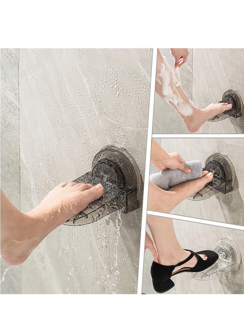 NIBEMINENT Shower Foot Rest for Shaving Legs, 2 Pack No Drilling Non Slip Suction Cup Rest, Stool Legs Assist, Stand Inside Shower, Women & Back Pain Sufferers  - Image 4